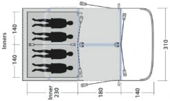 Outwell Springville 4SA -Extérieures Tentes Magasin outwell springville 4sa navy night 1