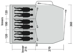 Outwell Springwood 6Sg Blue -Extérieures Tentes Magasin outwell springwood 6sg blue 2 1