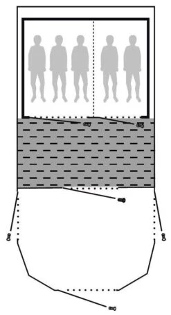Outwell Spitfire 340 RSTC / Stone Lake 5 ATC / Puma Lake 5E Fleece Carpet 330 X 170 Cm -Extérieures Tentes Magasin outwell stone lake 5 atc puma lake 5e fleece carpet 3