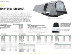 Outwell Universal Auvent Size 6 Black-Grey -Extérieures Tentes Magasin outwell universal luifel size 6 grey 6