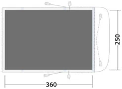 Outwell Wolfburg 380 Air Footprint Black-Grey -Extérieures Tentes Magasin outwell wolfburg 380 air footprint grey 1