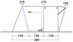 Outwell Wolfburg 380 Air Black-Grey -Extérieures Tentes Magasin outwell wolfburg 380 air grey 2