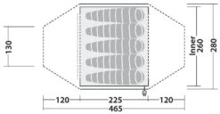 Robens Cobra Stone 5 Sand-Green -Extérieures Tentes Magasin robens cobra stone 5 sand green 2