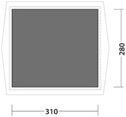 Robens Prospector Castle Footprint Black -Extérieures Tentes Magasin robens prospector castle footprint black 1