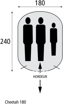 Safarica Cheetah 180 -Extérieures Tentes Magasin safarica cheetah 180 1