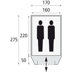 Safarica Dakar 170 TC Anthracite-Beige -Extérieures Tentes Magasin safarica dakar 170 tc anthracite beige 1
