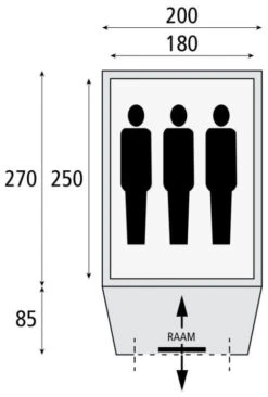 Safarica Hurricane L Quick Up Dark Shadow-Grey-Briljant Blue -Extérieures Tentes Magasin safarica hurricane l quick up dark shadow grey briljant blue 1