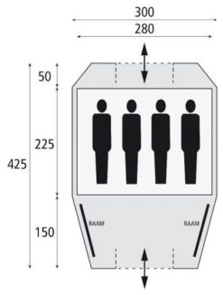 Safarica Kenia 300 -Extérieures Tentes Magasin safarica kenia 300 dark shadow grey briljant blue 4 1