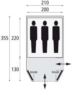Safarica Laguna 210 -Extérieures Tentes Magasin safarica laguna 210 1