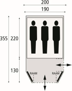 Safarica Laguna 210 Dark Shadow-Grey-Briljant Blue -Extérieures Tentes Magasin safarica laguna 210 dark shadow grey briljant blue 1