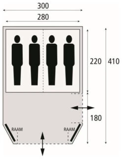 Safarica Laguna 300 -Extérieures Tentes Magasin safarica laguna 300 1