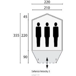 Safarica Velocity 3 Quick Up Shelter -Extérieures Tentes Magasin safarica velocity 3 quick up shelter grey black blue 1 1