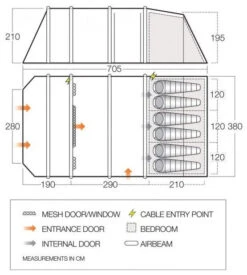 Vango Stargrove II Air TC 600XL Cloud Grey -Extérieures Tentes Magasin vango stargrove ii air tc 600xl cloud grey 0 1