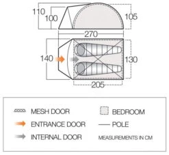Vango Tay 200 Treetops -Extérieures Tentes Magasin vango tay 200 treetops 1